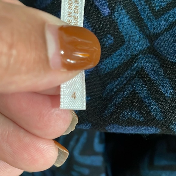 Free people Hot Hoose dress Tropical Green and Blue Sleeveless size 4 - Picture 4 of 15